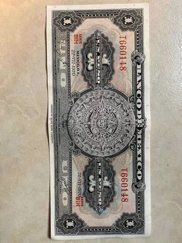 Billete De Peso Mexicano Edicion Calendario Azteca En Venta En