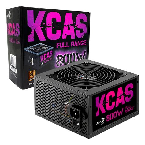 Fonte Gamer Atx Aerocool Kcas W Plus Bronze Pfc Ativo Cavuca