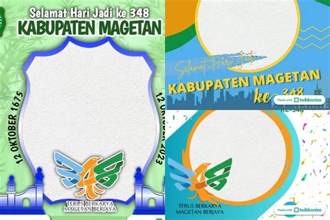 Pasang 8 Link Twibbon Hari Jadi Kabupaten Magetan Ke 348 Tahun 2023