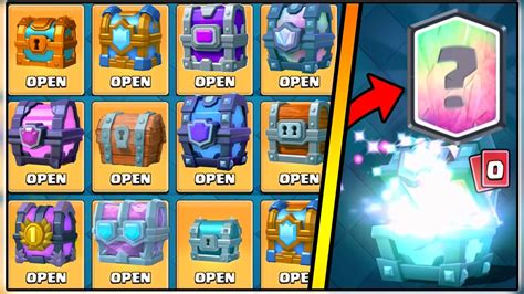 Opening Every Chest In Clash Royale All Chest Opening Clash