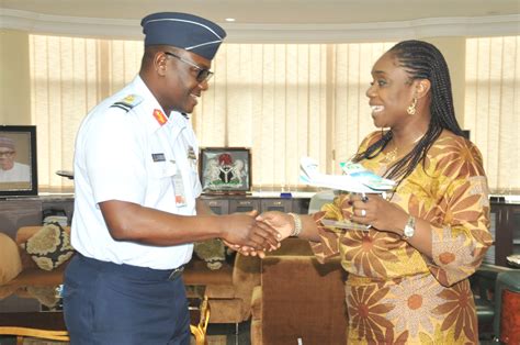 Air Vice Marshall Clement Agada Ogbeche Presenting A Prototype Trainer