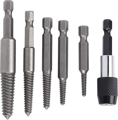 Pcs Screw Extractor Set Stripped Screw Remover Damaged Bolt