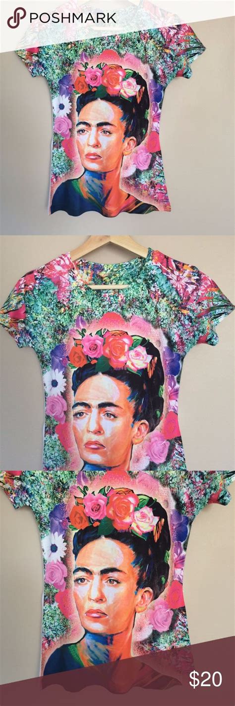 Frida Kahlo Graphic Tee Floral Mexican T Shirt