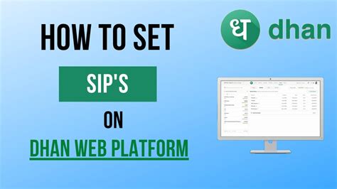 How To Set Sip In Dhan Web Platform In Hindi Dhanhq Youtube