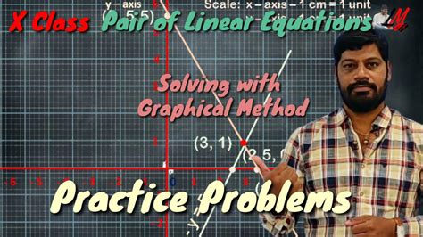 X Class Pair Of Linear Equations Graphical Method LM 354 YouTube