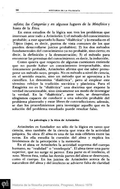 90 HISTORIA DE LA FILOSOF