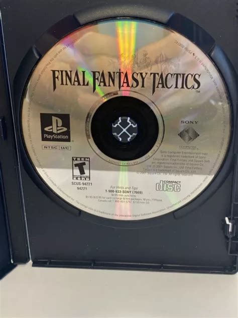 Final Fantasy Tactics Ps1 Game Playstation 1 Disc Only £1956 Picclick Uk