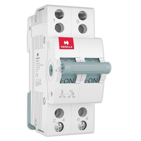 Buy Havells 63A 2 Way Center Off DP Changeover Switch At Best Price In