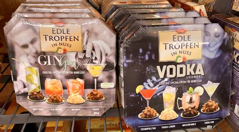 Trumpf Edle Tropfen in Nuss Gin+Vodka Minis 100G - naschkater.com - das ...