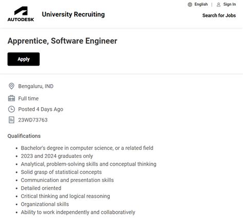 Autodesk Recruitment Hiring Software Engineer Bachelor S Degree