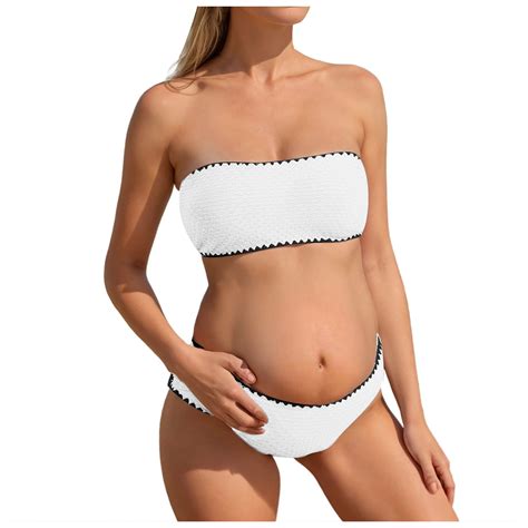 Dxuixsh Pcs Women S Bikini Sets Pregnant Two Piece Bathing Suits Swim