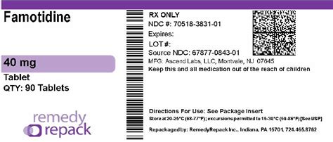 These Highlights Do Not Include All The Information Needed To Use Famotidine Tablets Safely And