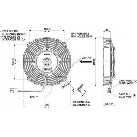 Universal Electric Fan Spal 190mm Blow 24v 69 60 € Races