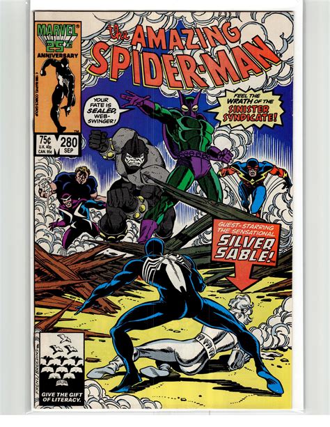 The Amazing Spider Man 280 1986 Spider Man Comic Books Copper