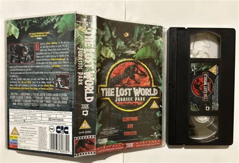 THE LOST WORLD Jurassic Park 1997 Vhs Jeff Goldblum Spielberg