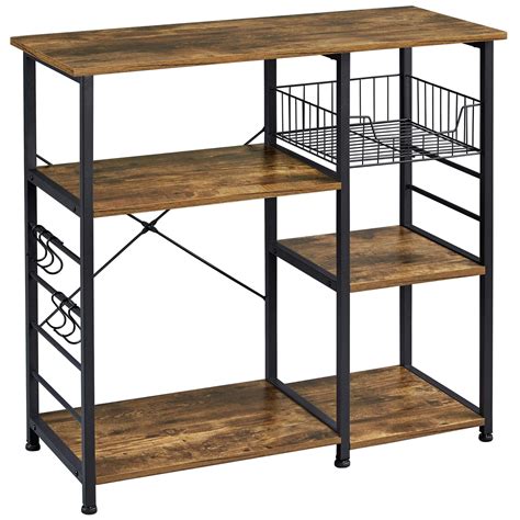 Buy Yaheetech Baker S Rack Industrial Kitchen Island Microwave Storage