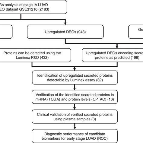 The Workflow For Identification Of Candidate Biomarkers For Early