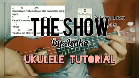 The Show By Lenka Ukulele Tutorial Easy Chords Lyrics Youtube