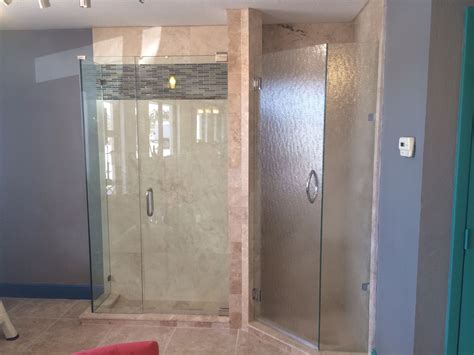 12 Thick Clear Glass Shower Enclosure And 38 Bubbles Glass On The Right Glass Shower