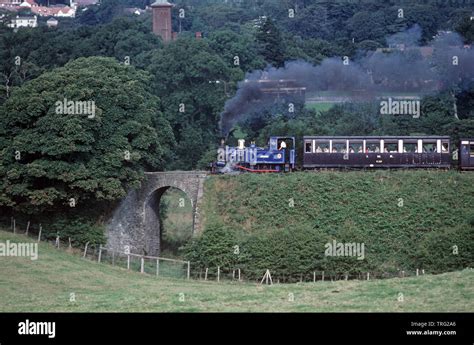 Isle of Man steam locomotive from the Isle of Man Railway in the Manx countryside Stock Photo ...