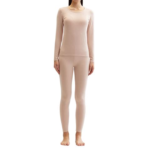 Thermal Underwear Set For Women Soft Cozy Long Johns Winter Warm Base Layer Top And Bottom For