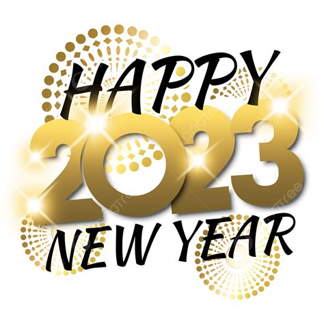 Happy New Year Png Picture New Year Colorful Font Shiny