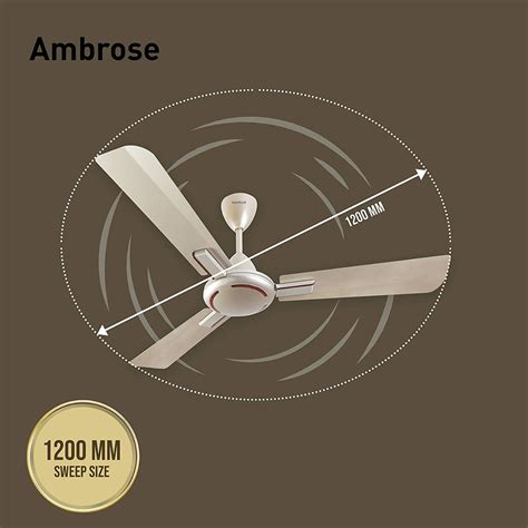 Havells Ambrose Mm Ceiling Fan Gold Mist Wood