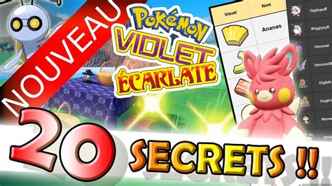 20 NOUVEAUX SECRETS TRICKS ASTUCES sur POKÉMON VIOLET ÉCARLATE