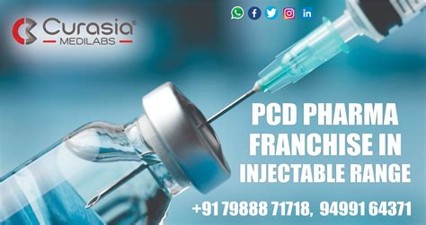 Pcd Pharma Franchise In Injectable Range Curasia Medilabs India