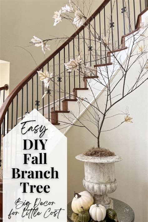 Make This Dramatic DIY Fall Tree For Under Ten Dollars