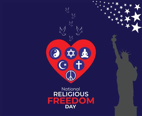 National Religious Freedom Day. January 16. Holiday concept. Template ...