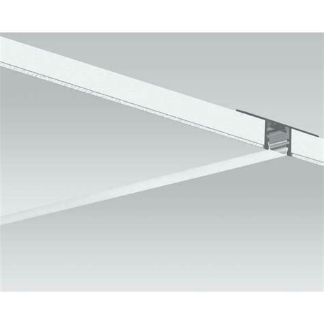 Led Profile For Plastering Pds T Silver Non Anodized 3m Lunares Store