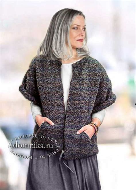 Стильный вязаный жилет спицами | Women sweaters winter, Knit fashion ...