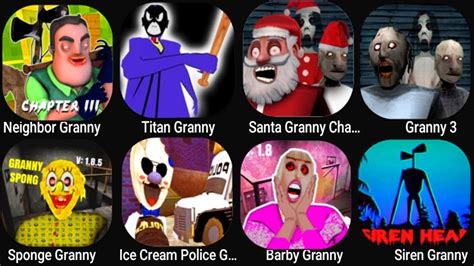 Neighbor Granny Sponge Granny Ice Cream Police Granny Chapter Barby