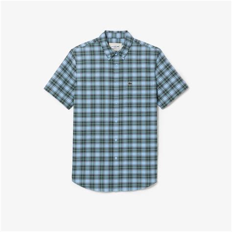 Mens Lacoste Regular Fit Checked Shirt