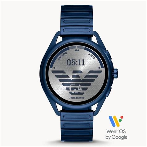 Sealed Emporio Armani Matte Blue Smartwatch Smart Watch Emporio