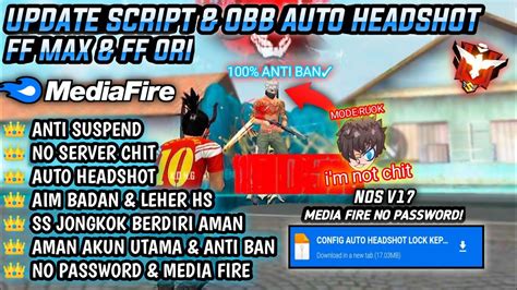 Config Ff Update Script Obb Auto Headshot Nembak Badan Ff Max Dan