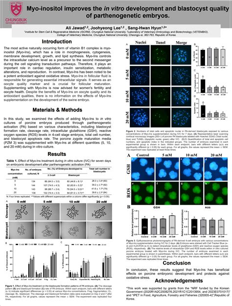 P52 Myo Inositol Improves The In Vitro Development And Blastocyst