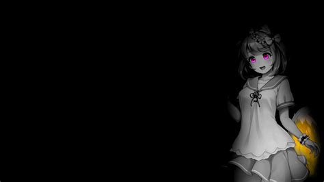 Anime Girls Tail Monochrome Selective Coloring Anime Hd Wallpaper Rare Gallery