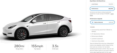 Tesla Model Y Performance Vs Model 3 Performance Epa Range And