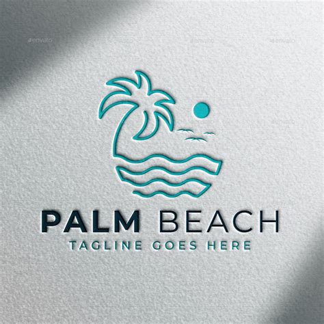 Palm Beach Logo Design Logo Templates GraphicRiver