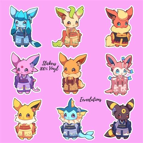 Pokemon Eevee Evolutions Cute