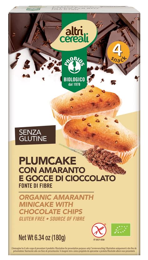 Plumcake Amaranto Gocce Cioccolato X G Bio Senza Glutine Altri