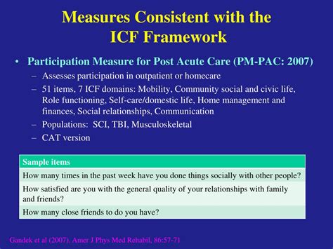 Ppt Social Participation Outcomes Measures Powerpoint Presentation Free Download Id 1964038