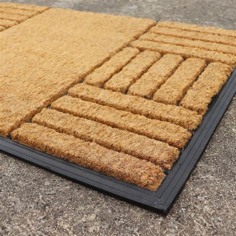 Madras Link Rubber Coir Outdoor Mat Bunnings Australia