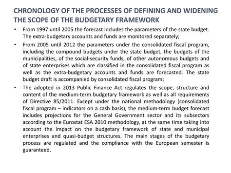 Ppt Bulgari A Evolution In The Development Of The Medium Term Budgetary Framework Powerpoint