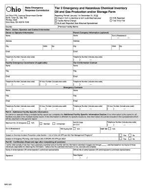 Fillable Online Epa State Oh Oil Gas Forms Ohio Epa Epa State Oh