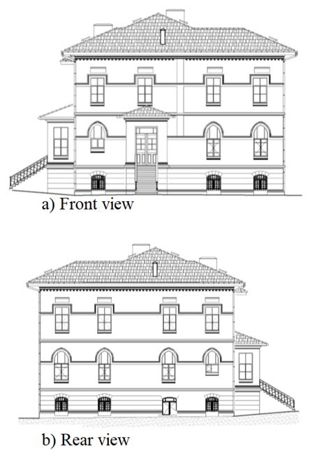 1 Front View And Rear View Of The Building Respectively Download