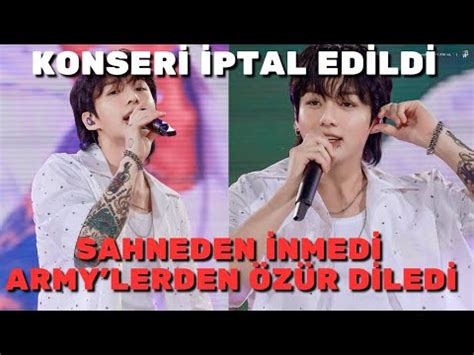 Jungkook Gma Konseri Iptal Oldu Pes Etmedi Army Den Z R Diledi Ve