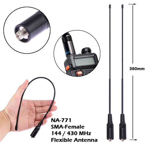 Durable Dual Band Antenna Flexible Useful Mhz For Baofeng Uv R